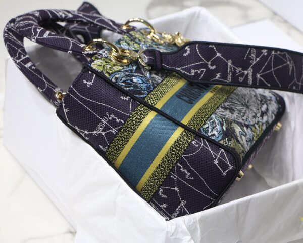 Dior Lady D Embroidery Series - Blue Constellation - Image 4