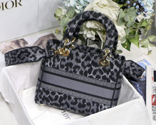 Dior Lady D Embroidery Series - Leopard Light Gold - Image 5