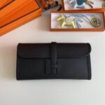 Hermes Jige Elan Sheepskin Lining Bag - Black - Image 5