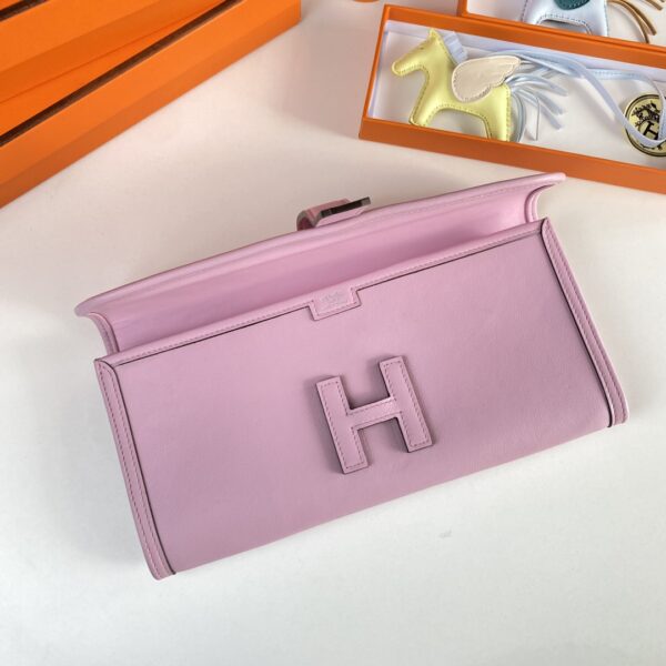 Hermes Jige Elan Sheepskin Lining Bag - Purple - Image 3