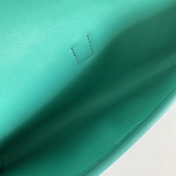 Hermes Jige Elan Sheepskin Lining Bag - Verona Green - Image 2