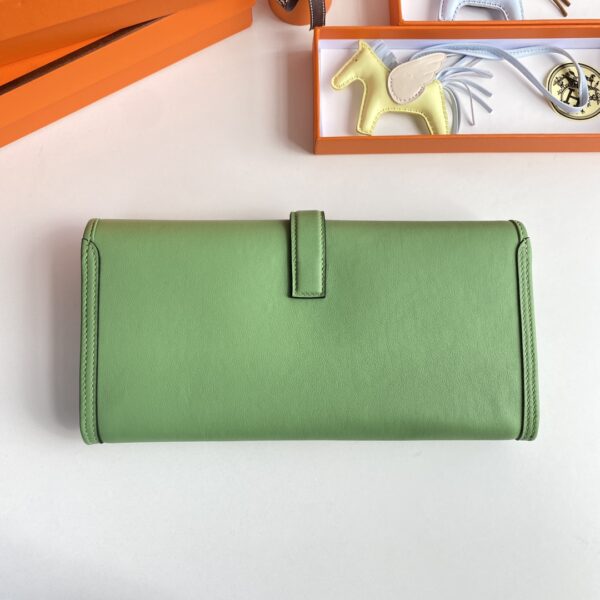 Hermes Jige Elan Sheepskin Lining Bag - Green - Image 4
