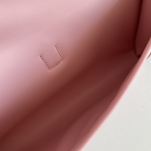 Hermes Jige Elan Sheepskin Lining Bag - Baby Pink - Image 2