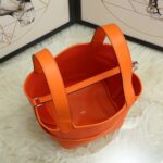 Hermes Cargo Picotin Canvas Handbag - Orange - Image 3