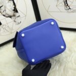 Hermes Cargo Picotin Canvas Handbag - Blue - Image 3