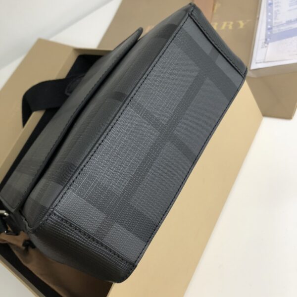 Burberry Smoked Plaid Cross-Body Bag - Black - Image 3