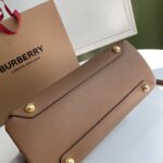 Burberry Banner Tote House Plaid Medium Handbag - Brown - Image 3