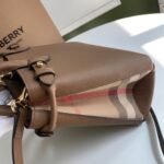 Burberry Banner Tote House Plaid Medium Handbag - Brown - Image 4