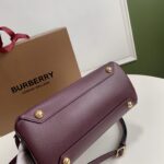 Burberry Banner Tote House Plaid Medium Handbag - Purple - Image 3