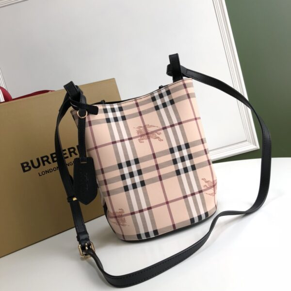 Burberry Lorne Bucket Crossbody Bag - Black - Image 5