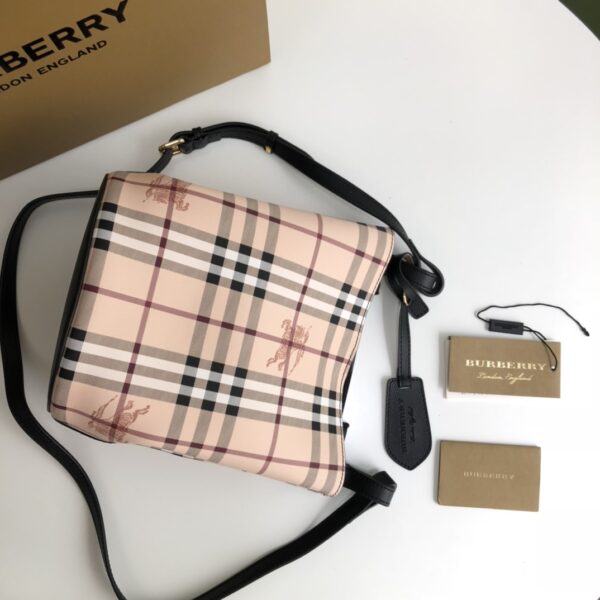 Burberry Lorne Bucket Crossbody Bag - Black - Image 4