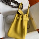 Hermes Birkin Hand-Stitched Handbag - Yellow - Image 4