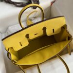 Hermes Birkin Hand-Stitched Handbag - Yellow - Image 3
