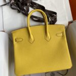 Hermes Birkin Hand-Stitched Handbag - Yellow - Image 5