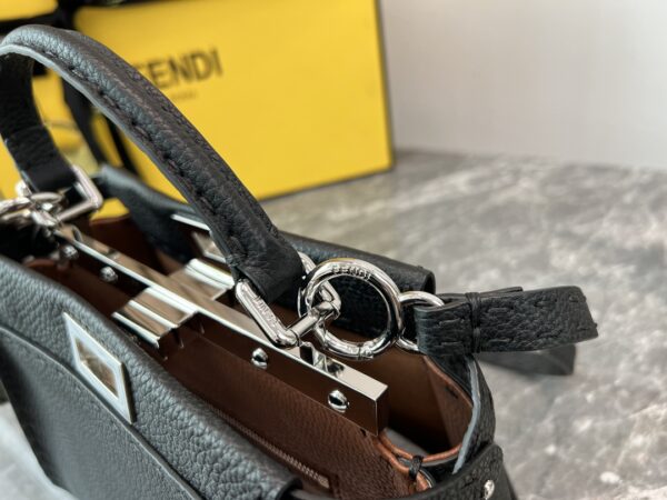 Fendi Peekaboo Handbag - Black - Image 2