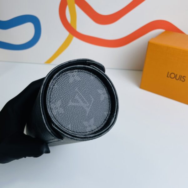 Louis Vuitton Eclipse Monogram canvas 3 Watch Case - Black - Image 4