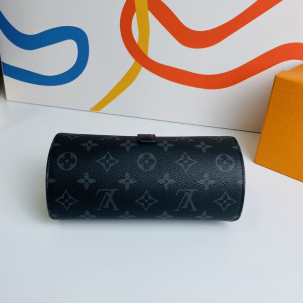 Louis Vuitton Eclipse Monogram canvas 3 Watch Case - Black - Image 2