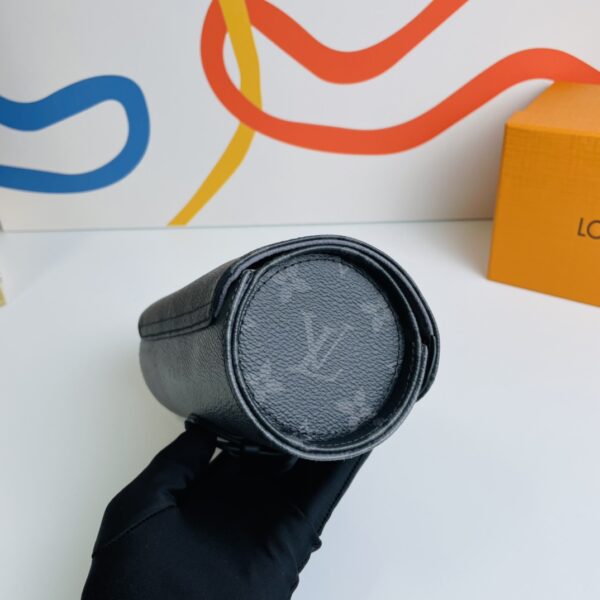 Louis Vuitton Eclipse Monogram 3 Watch Case - Gray - Image 4