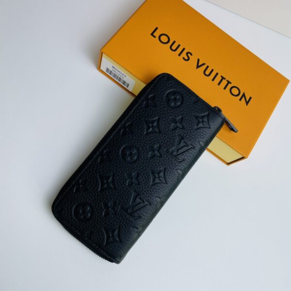 Louis Vuitton Monogram Zippy Vertical Wallet - Black - Image 5