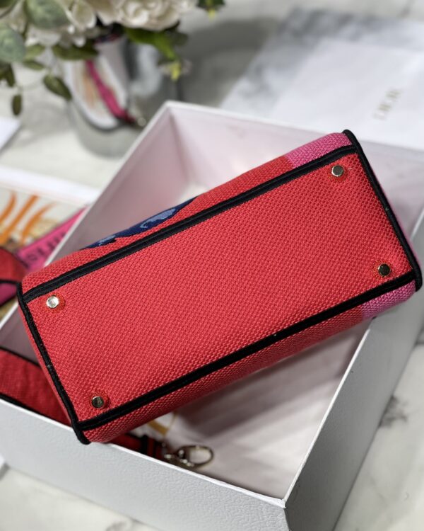 Dior Lady D Embroidery Series - Bright Pink Flowers - Image 3