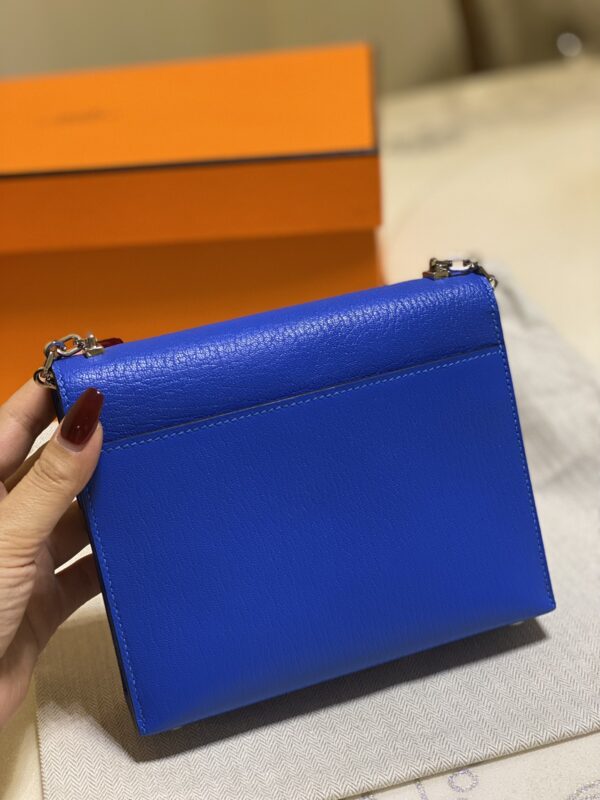 Hermes Verrou Handbag - Blue - Image 3