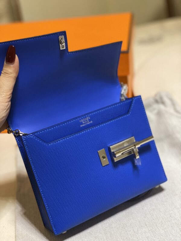 Hermes Verrou Handbag - Blue - Image 2