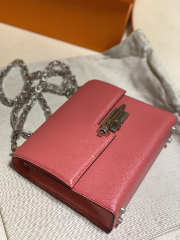 Hermes Verrou Handbag - Pink - Image 4