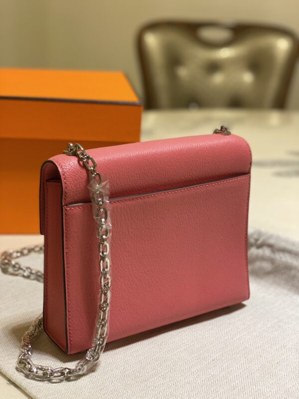 Hermes Verrou Handbag - Pink - Image 3