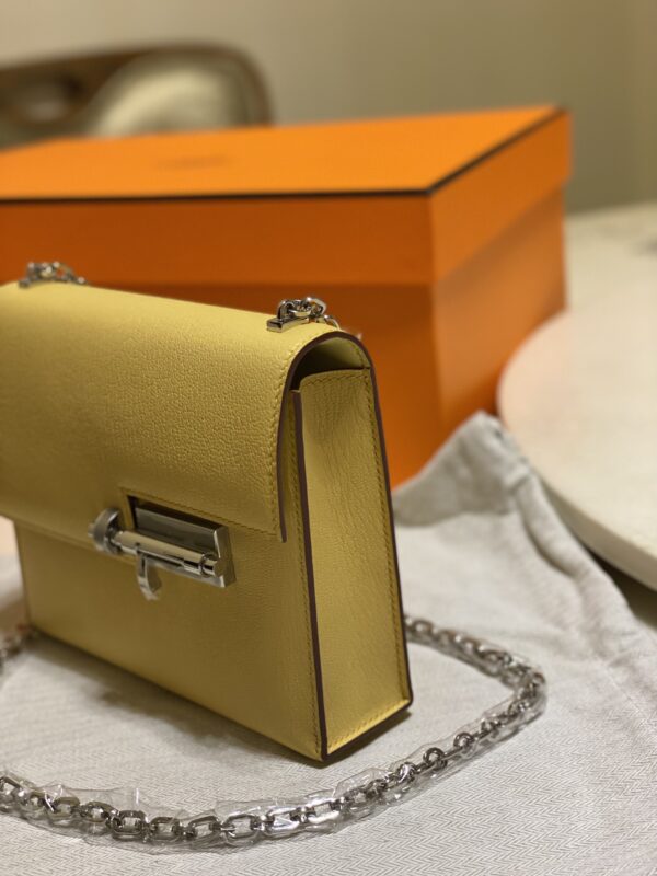 Hermes Verrou Handbag - Gold Yellow - Image 4