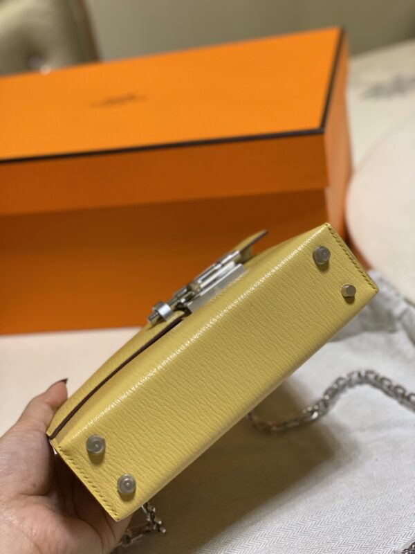 Hermes Verrou Handbag - Gold Yellow - Image 5