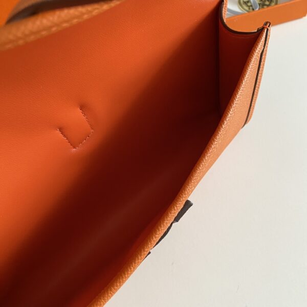 Hermes Jige Elan Sheepskin Lining Bag - Orange - Image 2
