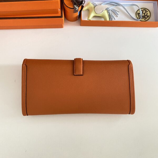 Hermes Jige Elan Sheepskin Lining Bag - Orange - Image 4