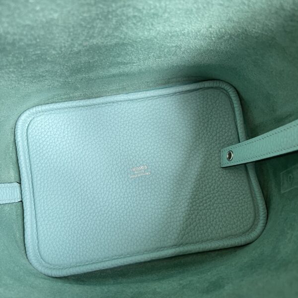Hermes Picotin 18 Vegetable Basket Handbag - Macron Blue - Image 3