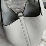 Hermes Picotin 18 Vegetable Basket Handbag - Pearl Gray - Image 2