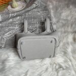 Hermes Picotin 18 Vegetable Basket Handbag - Pearl Gray - Image 3