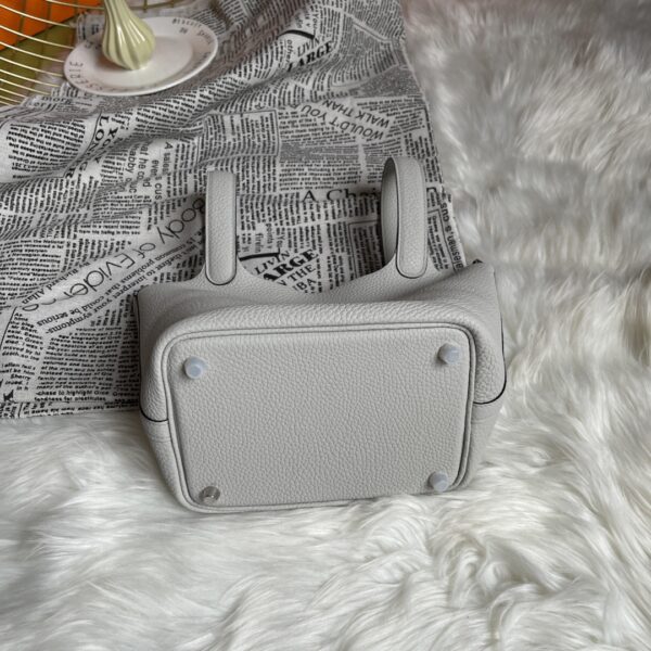 Hermes Picotin 18 Vegetable Basket Handbag - Pearl Gray - Image 3