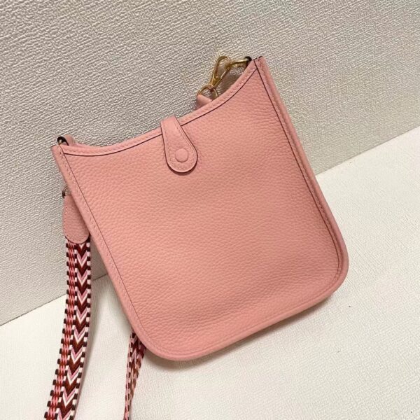 Hermes Evelyne Hollow H Letter Handbag - TPink - Image 5