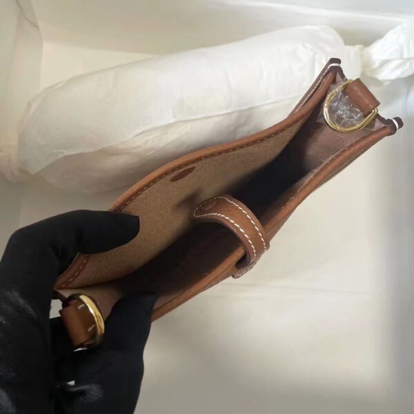 Hermes Evelyne Hollow H Letter Handbag - Brown - Image 2