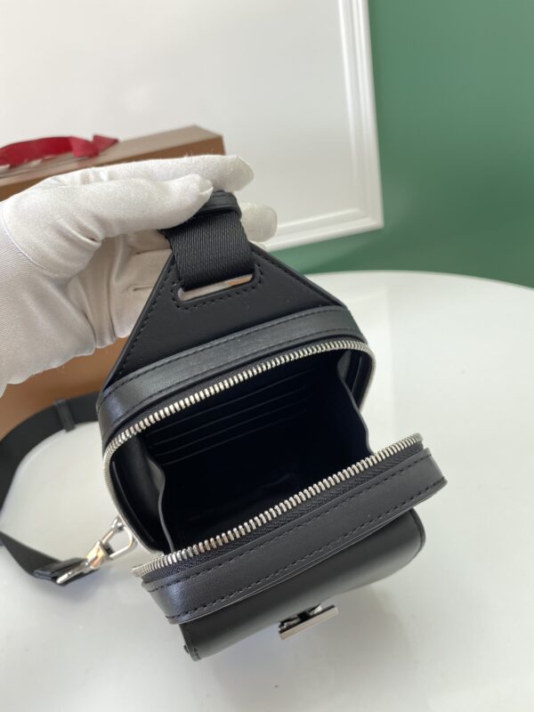 Burberry TB Lock Crossbody Bag - Black - Image 3