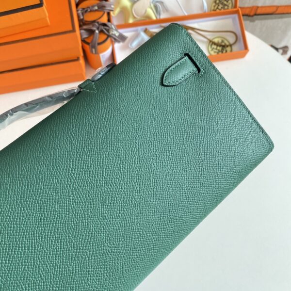 Hermes Kelly Cut Wallet - Malachite Green - Image 4