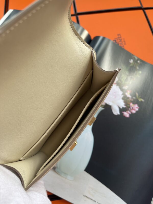 Hermes Mini Stewardess Handbag - White - Image 3
