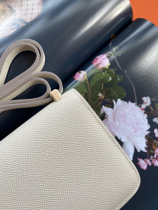 Hermes Mini Stewardess Handbag - White - Image 5