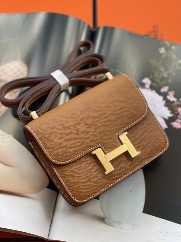 Hermes Mini Stewardess Handbag - Soil - Image 2