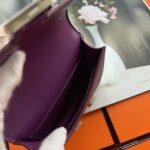 Hermes Mini Stewardess Handbag - Purple - Image 5