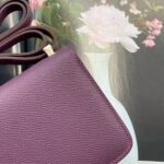 Hermes Mini Stewardess Handbag - Purple - Image 3