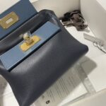 Hermes Mini2424 Handbag - Navy Blue - Image 2