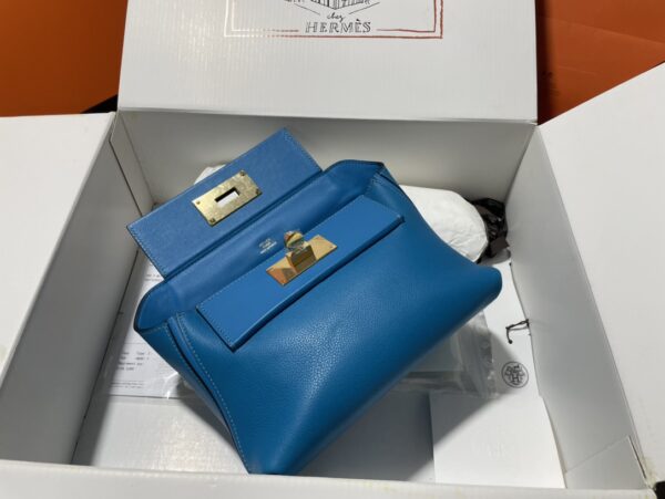Hermes Mini2424 Handbag - Blue - Image 3