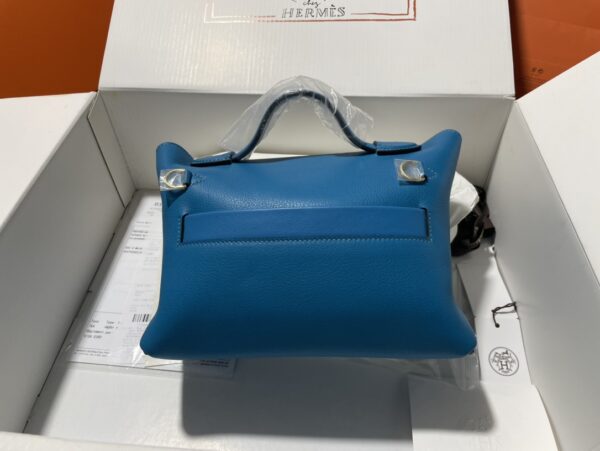 Hermes Mini2424 Handbag - Blue - Image 4