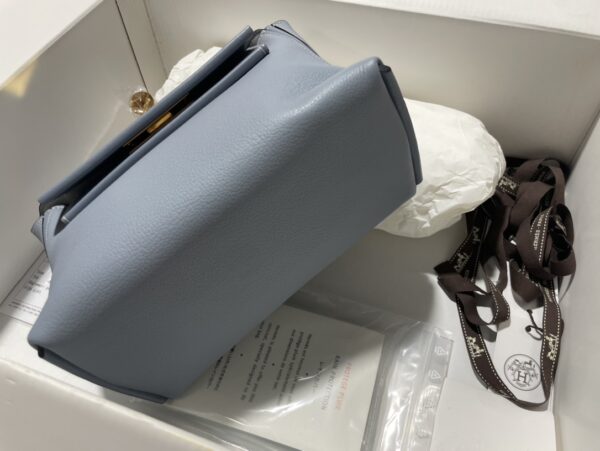 Hermes Mini2424 Handbag - Gray - Image 2