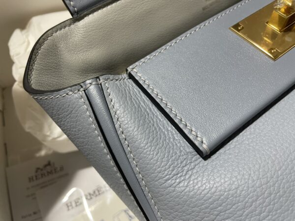 Hermes Mini2424 Handbag - Gray - Image 3